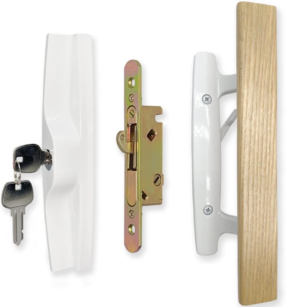 Sliding Patio Door Handle Set with Mortise Lock for Security