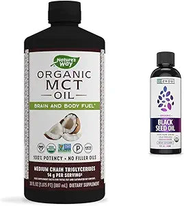 Nature's Way MCT Oil and Black Seed Oil for Optimal Health