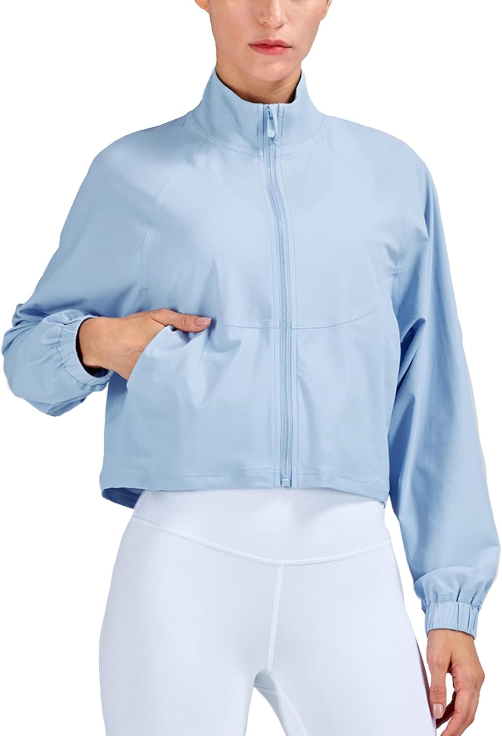 altiland Women's Athletic Running Yoga Gym Track Zip Up Jacket