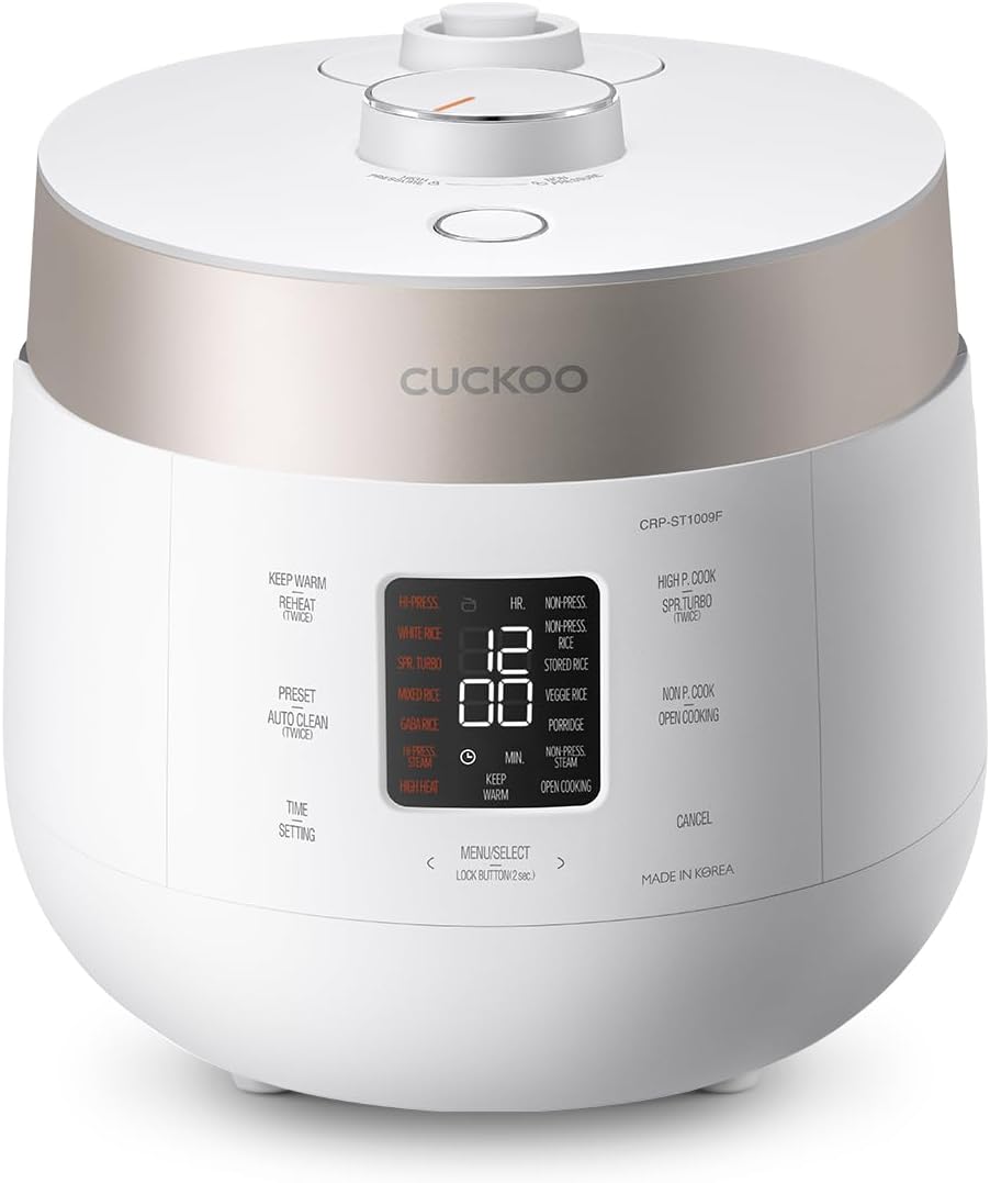 CUCKOO Twin Pressure Rice Cooker with 16 Menu Options
