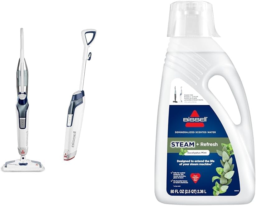 Bissell Steam Mop for Hard Floors with Eucalyptus Mint Scent