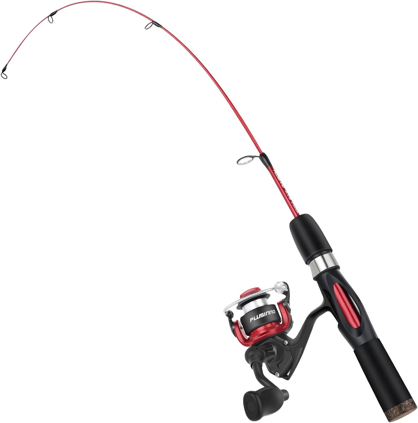 PLUSINNO Ultralight Ice Fishing Combo - Sensitive Pole for Catching Walleye