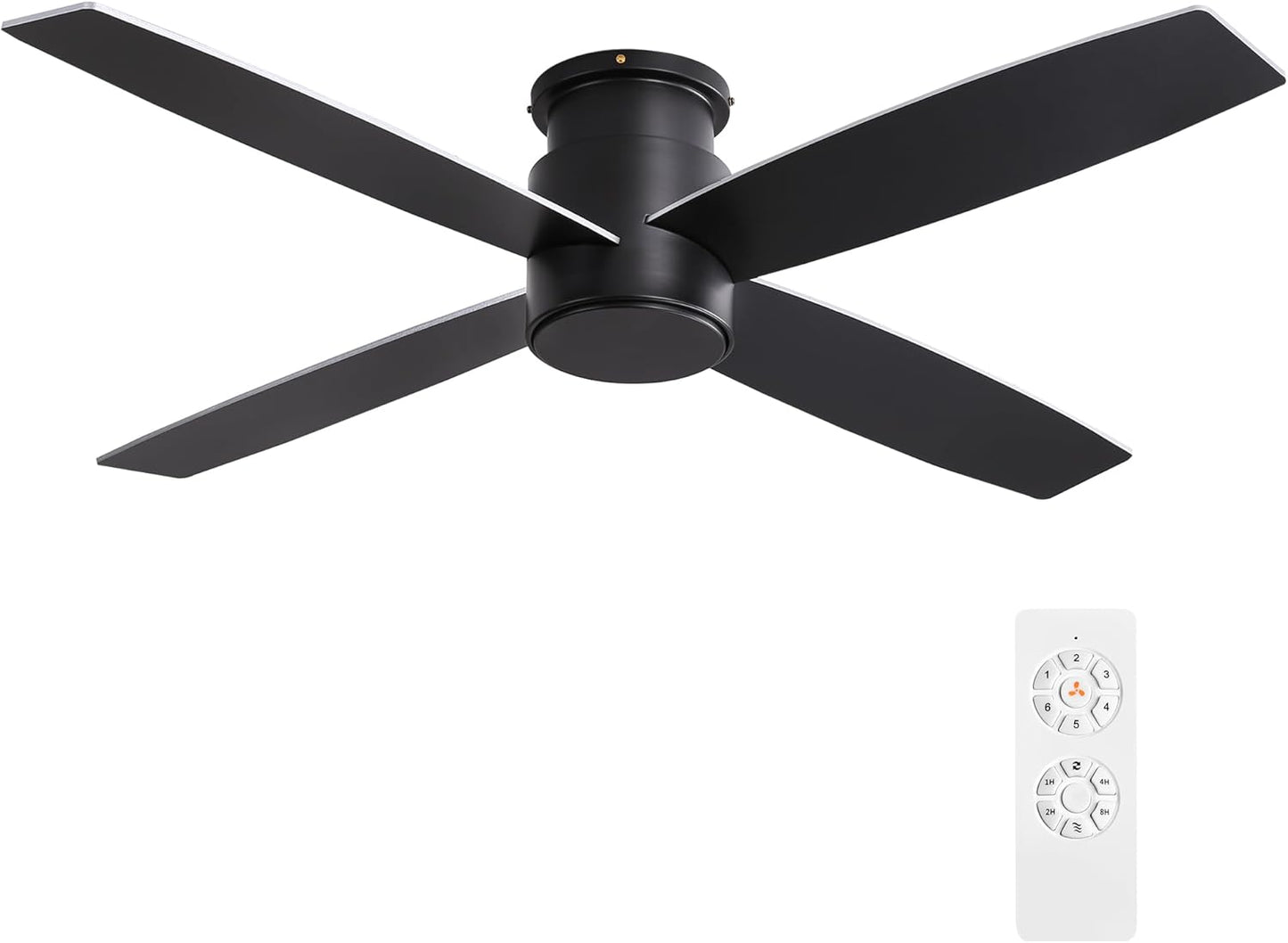 WINGBO 44 Flush Mount Ceiling Fan with Reversible Blades