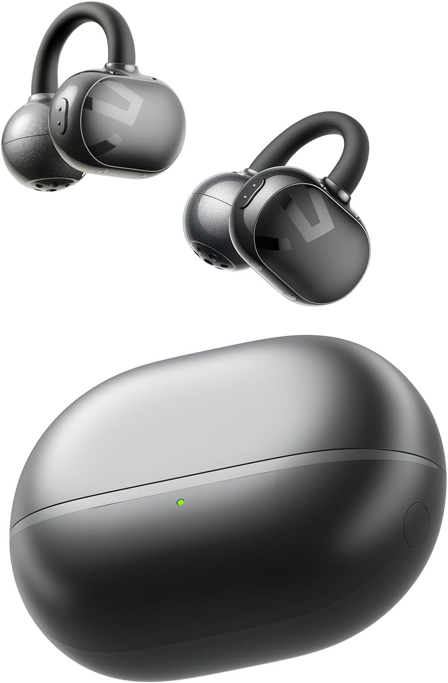 SoundPEATS POP Clip Wireless Earbuds: 30H Playtime, IPX5 Waterproof