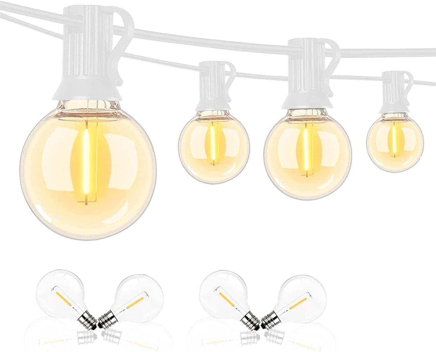 Abeja 50FT G40 LED Globe String Lights for Outdoor Use