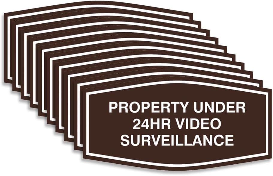 All Quality Fancy Property Surveillance Sign for Security Needs