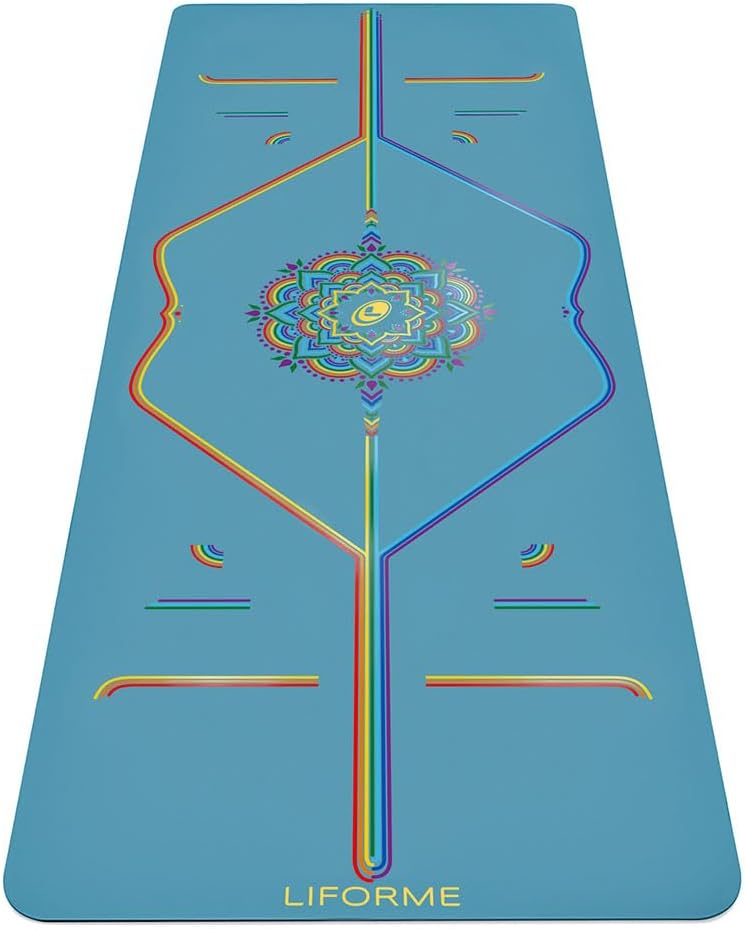 Liforme Printed Yoga Mat Collection with Free Yoga Bag Included