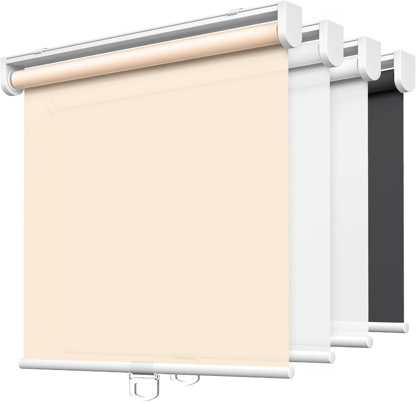 LazBlinds No Tools No Drill Cordless Roller Shades for Windows