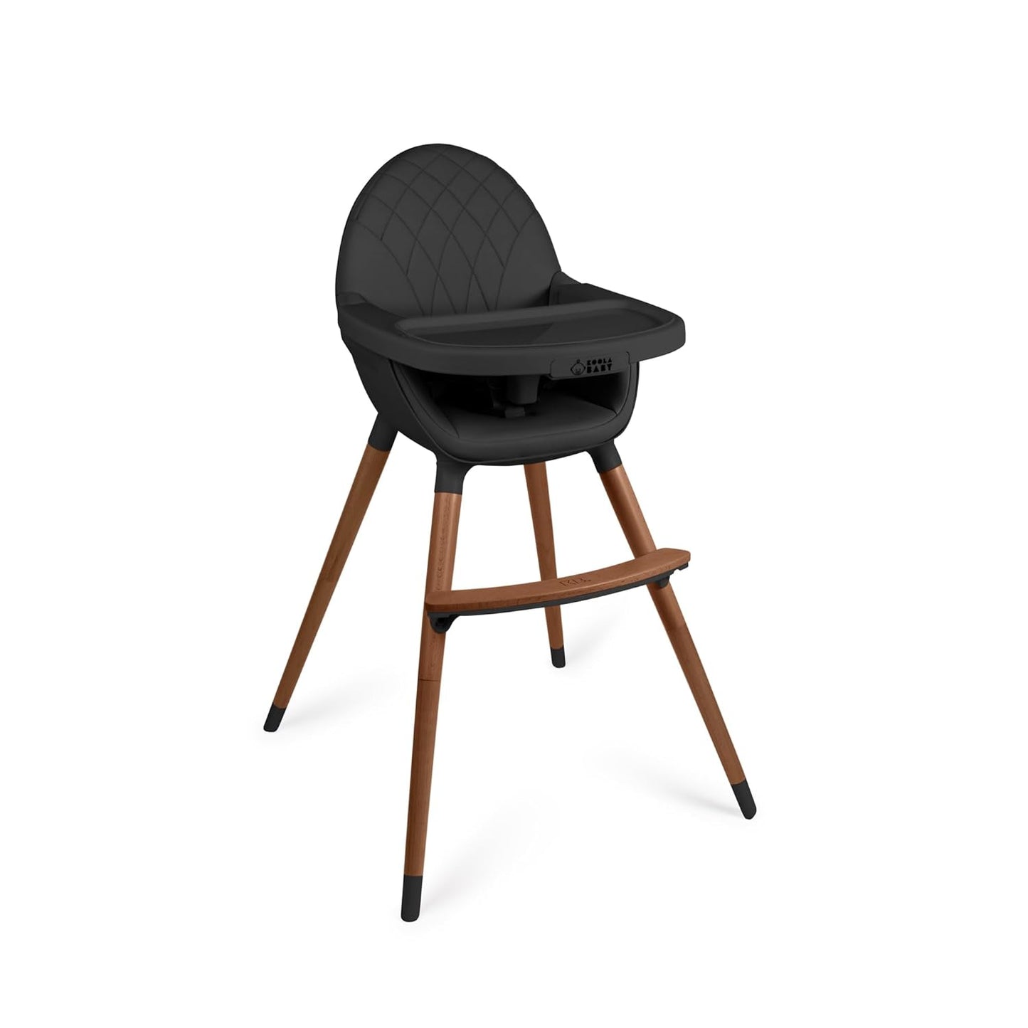 Convertible High Chair for Babies and Toddlers - Black Wood