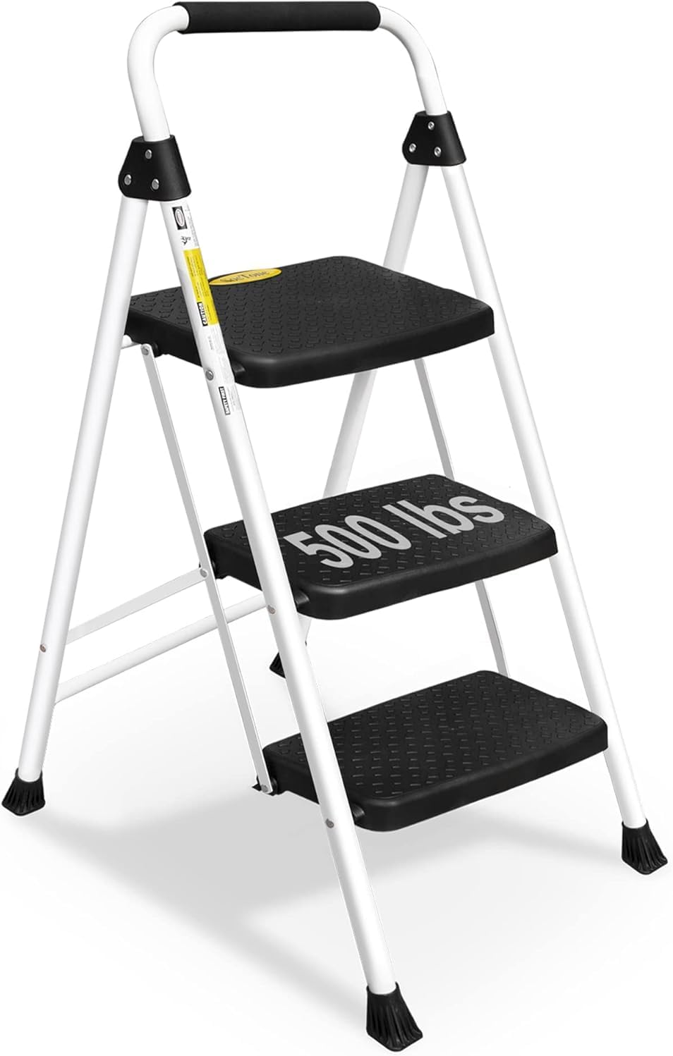 SocTone 3 Step Ladder - Lightweight Folding Stool for Home Use