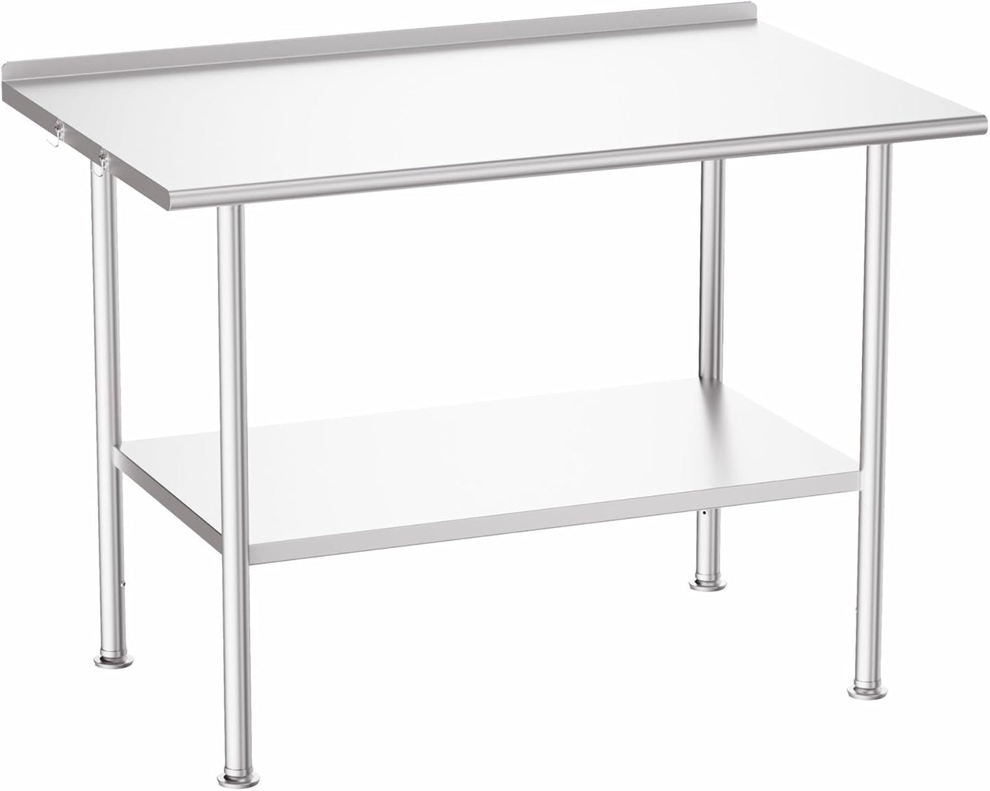 All-Stainless Steel Prep Table for Kitchens and Workshops