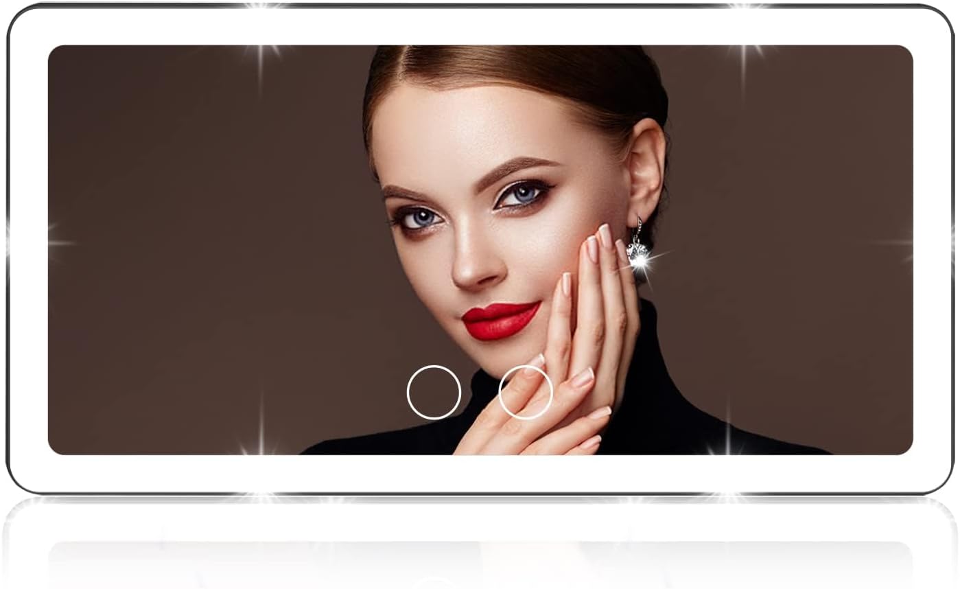 Vanmirr LED Car Makeup Mirror - 3 Light Modes