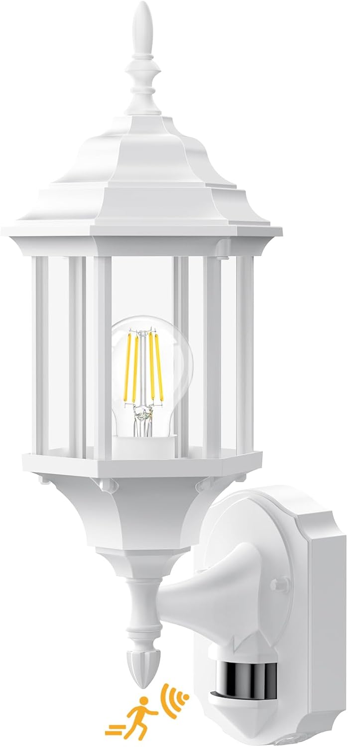 Redluck Motion Sensor Outdoor Lights for Dusk to Dawn Use