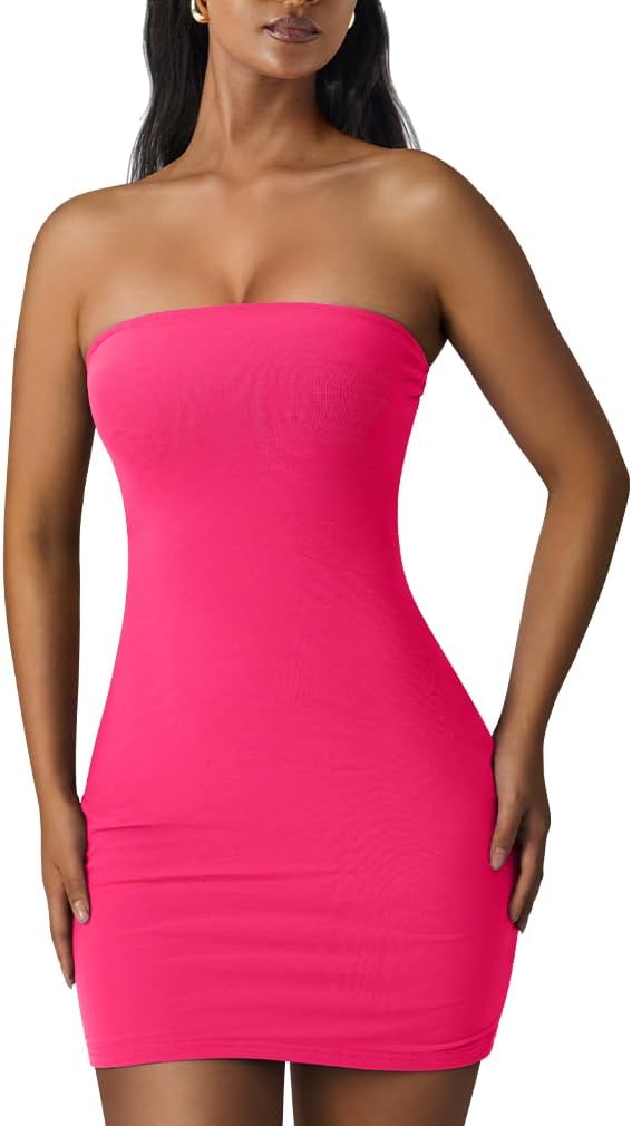 XXTAXN Women's Sexy Tube Sleeveless Bodycon Mini Dress Review