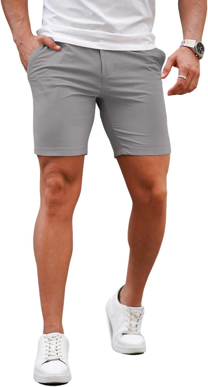 GINGTTO Mens Slim Fit Shorts for Comfort and Style