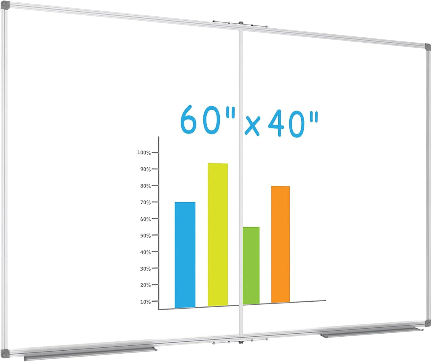 JILoffice Large Foldable White Board for Home, Office, School