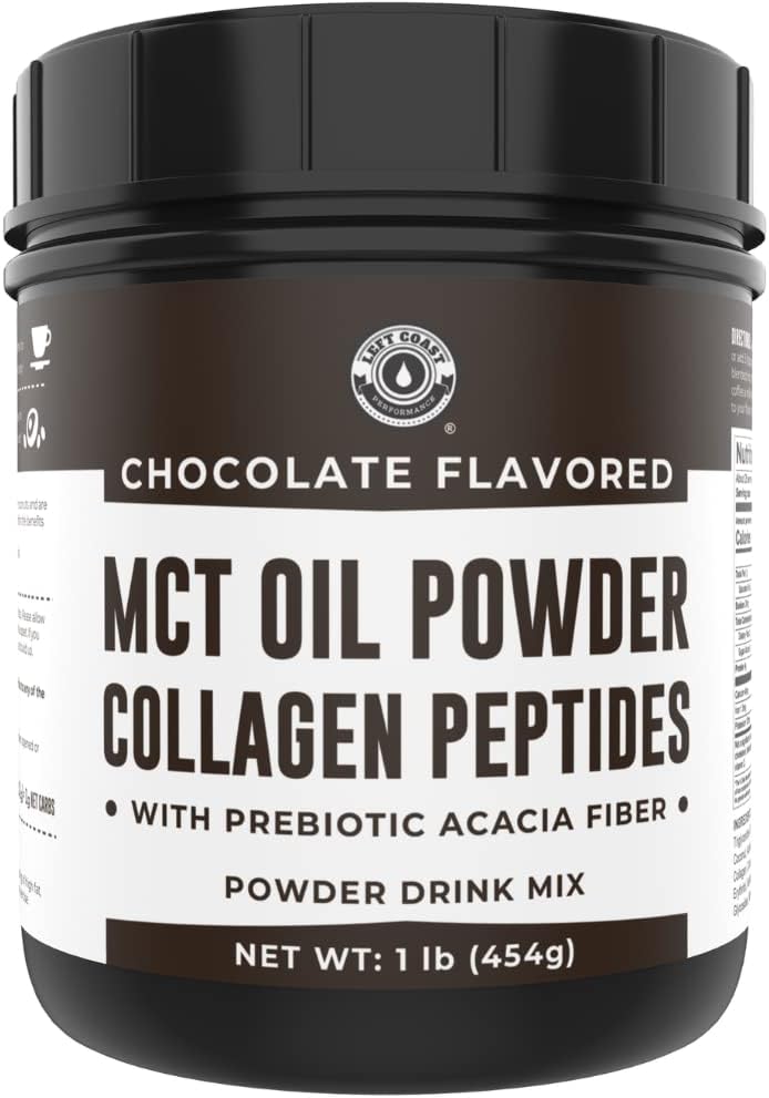 Keto MCT Oil Powder with Collagen and Prebiotic Fiber, 16oz