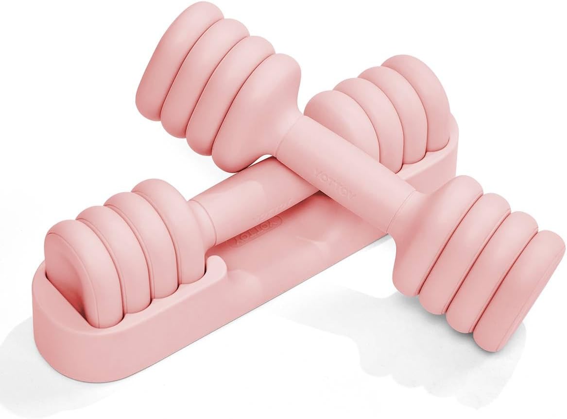 YOTTOY Adjustable Dumbbell Set for Home Gym Workouts