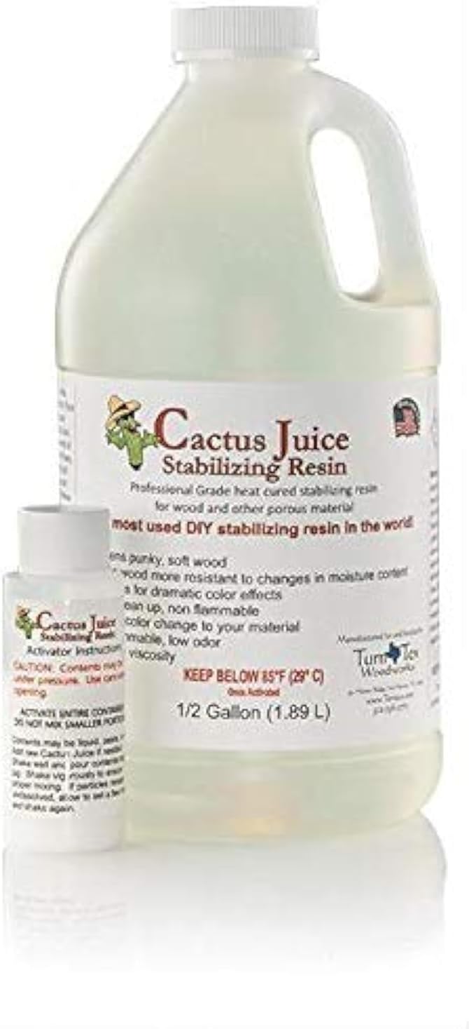 Cactus Juice Stabilizing Resin for Woodworking - 1/2 Gallon
