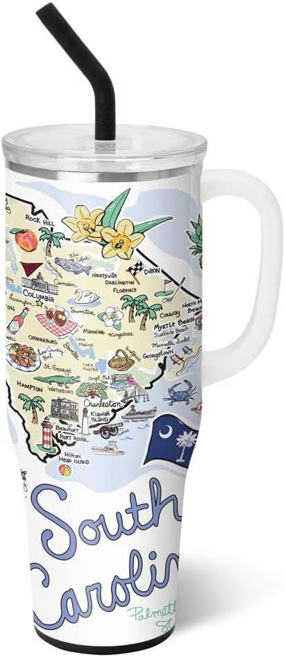 Swig Life 40oz Mega Mug: Insulated Tumbler with Handle & Straw