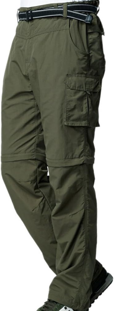 Mens Hiking Pants Convertible Quick Dry for Travel and Fishing