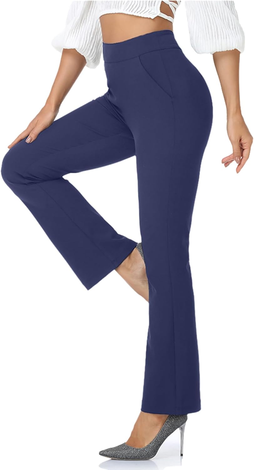 Agenlulu High Waisted Dress Pants for Women - Bootcut Slacks