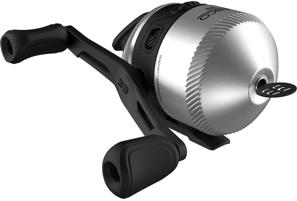 Zebco 33 Spincast Fishing Reel with Built-in Bite Alert Feature