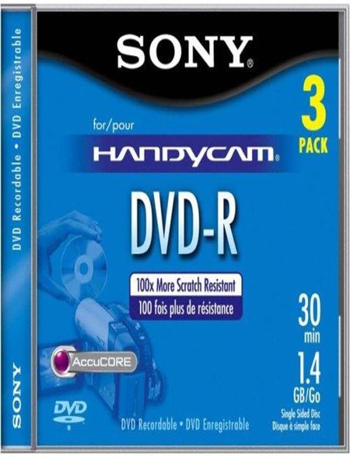Sony 8cm DVD-R with Hangtab: Reliable 3 Pack Discs