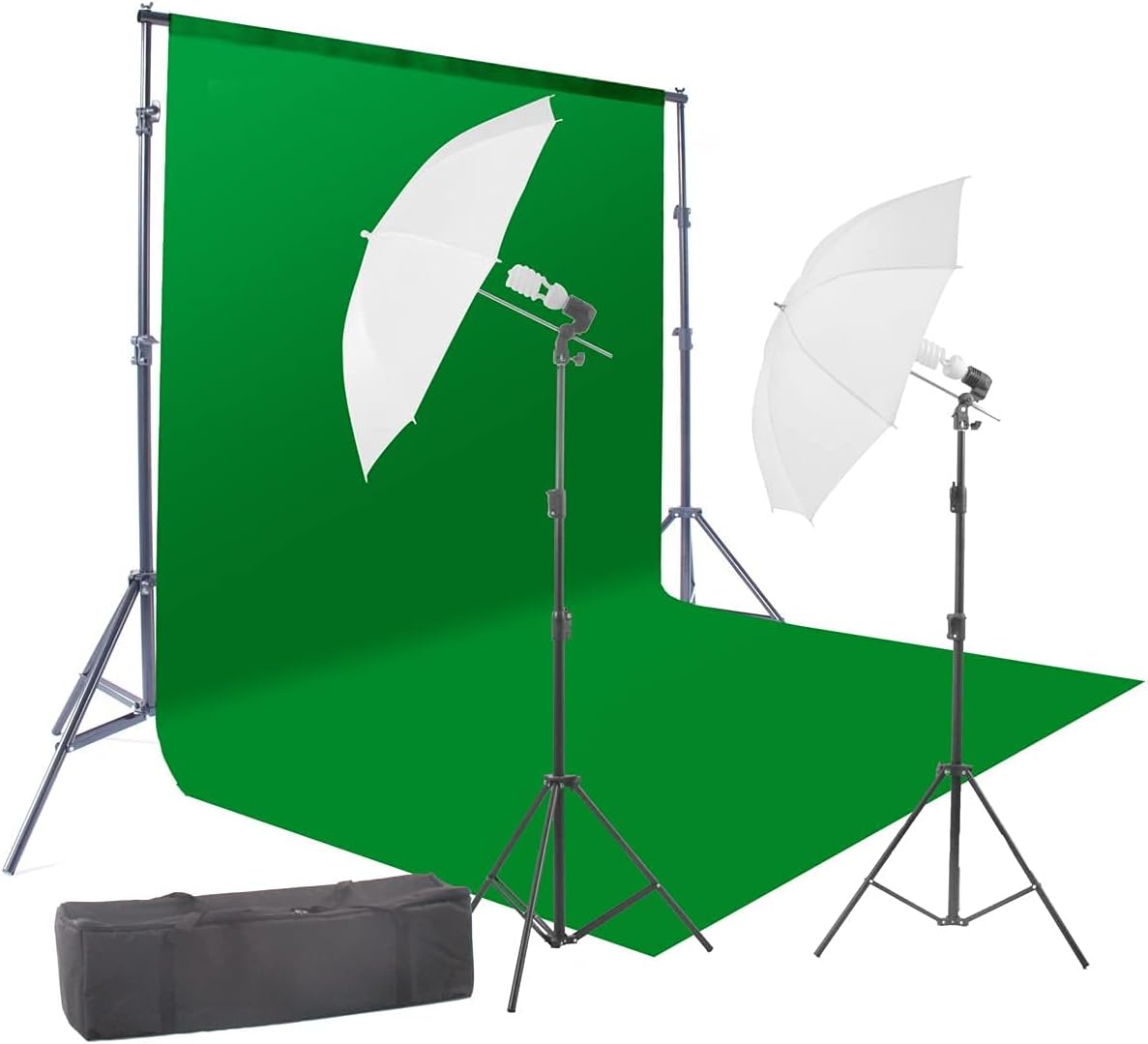 800W Chromakey Green Screen Backdrop Photography Kit for Videos
