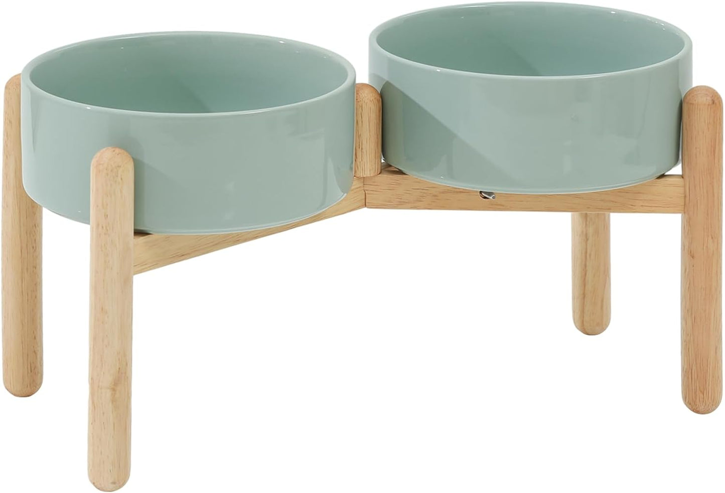 Ceramic 8.2inch Raised Dog Bowl with Stand for Large Dogs