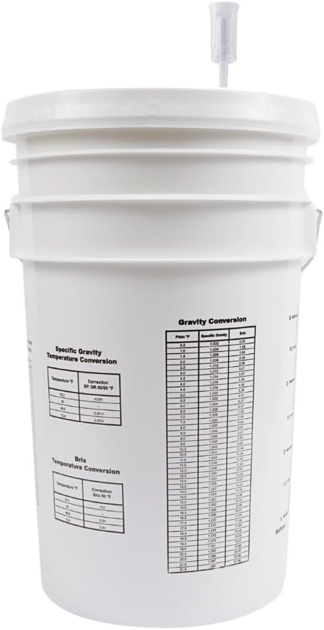 Fastrack 6.5 Gallon Fermenting Bucket for Beer and Wine Brewing