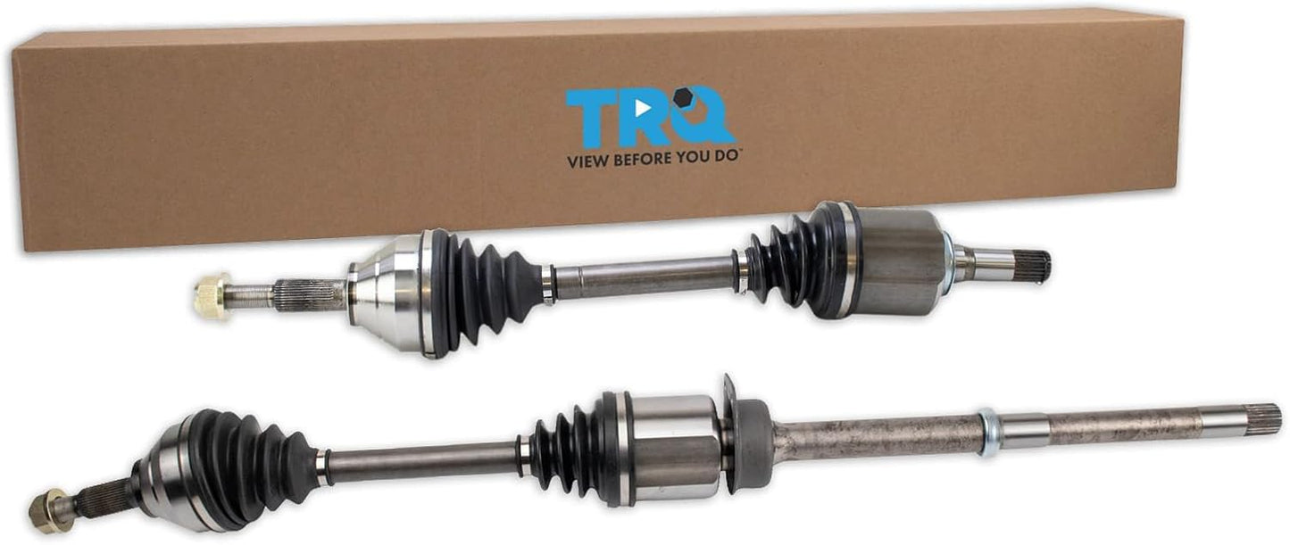 TRQ Front Driver and Passenger Side CV Axle Shaft Assembly Set
