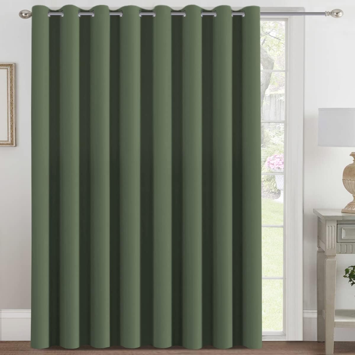H.VERSAILTEX Blackout Patio Curtains for Sliding Doors 100 x 108