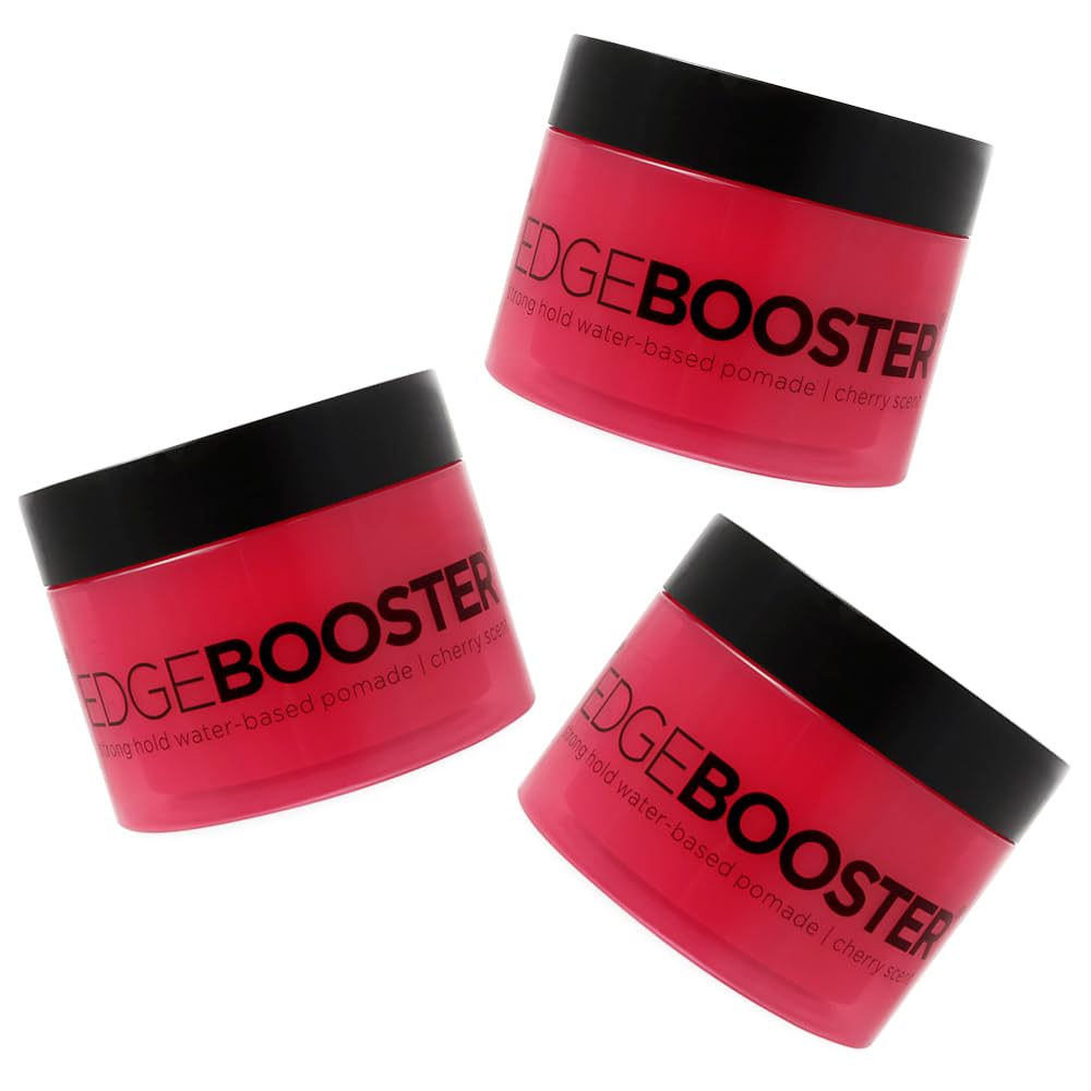 Style Factor Edge Booster Strong Hold Pomade 3Pack for Perfect Hair