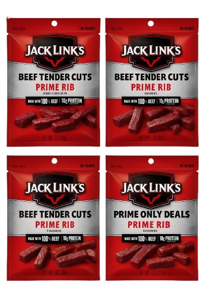 Jack Links Prime Rib Tender Bites - High-Protein Meat Snack