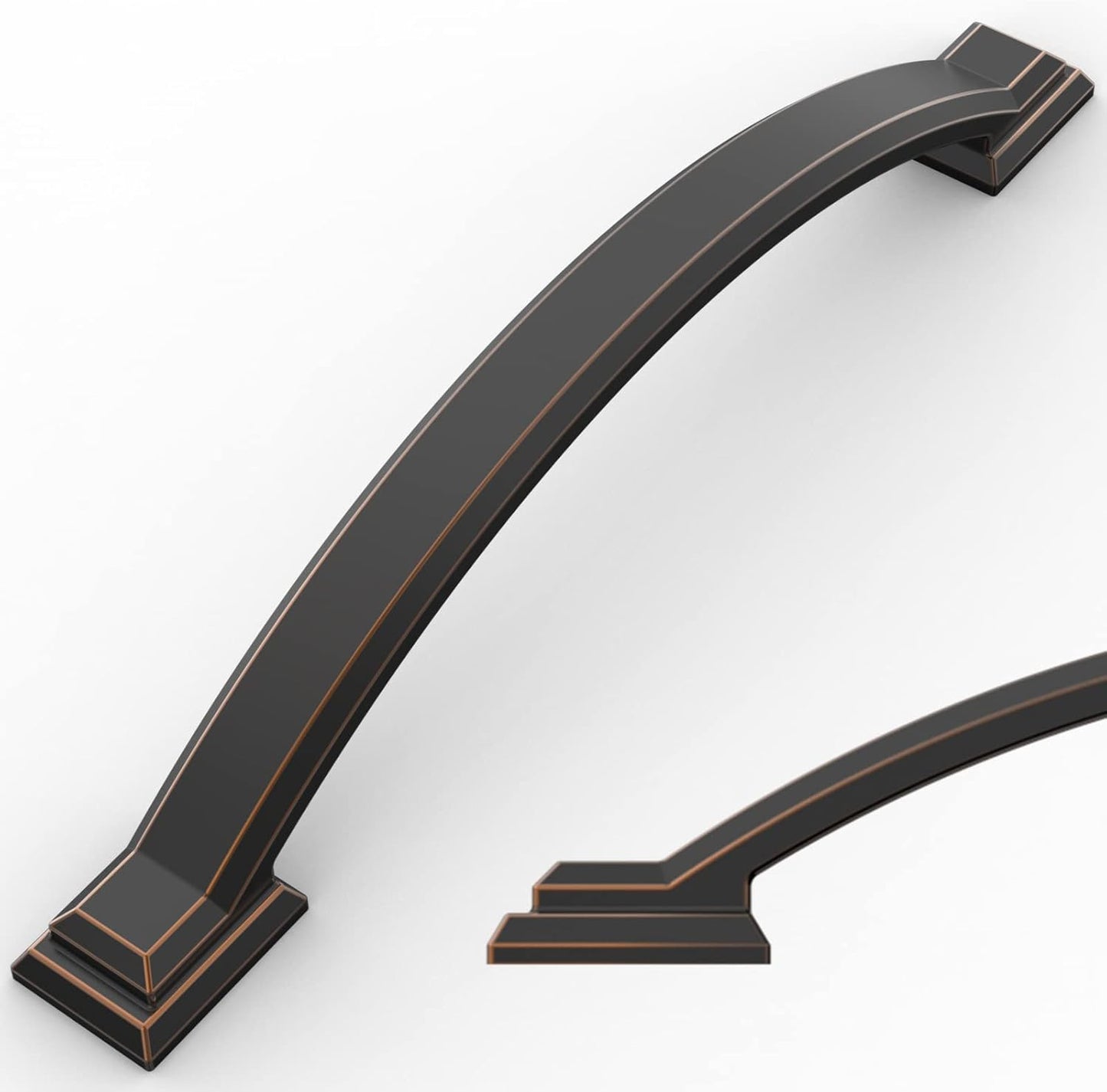 10 Pack Oil Rubbed Bronze Cabinet Pulls for Kitchen & Bathroom