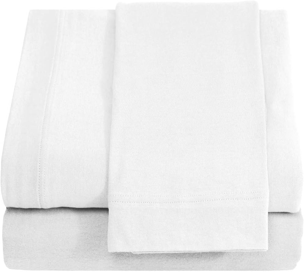 Extra Soft Full XL Cotton Jersey Knit Sheet Set for Comfort