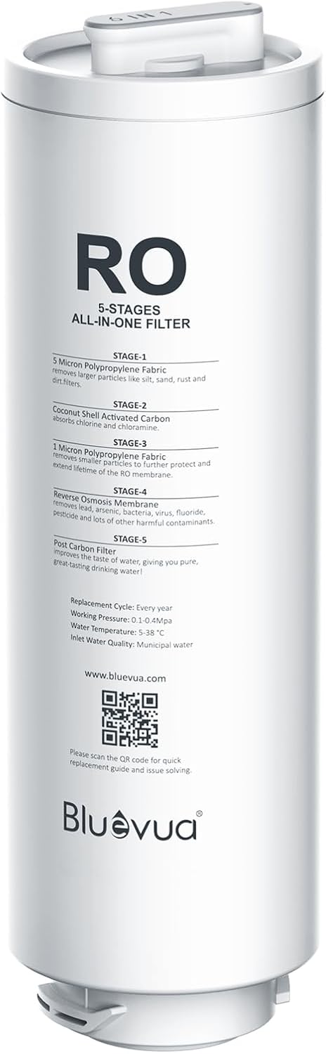Bluevua Reverse Osmosis System Replacement Filter Review