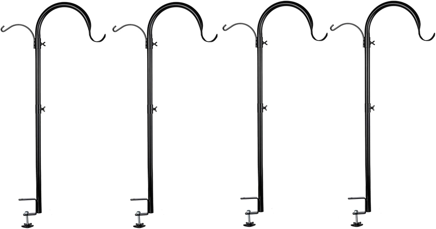 WOSIBO 37 Inch Deck Hook for Bird Feeders and Hanging Plants