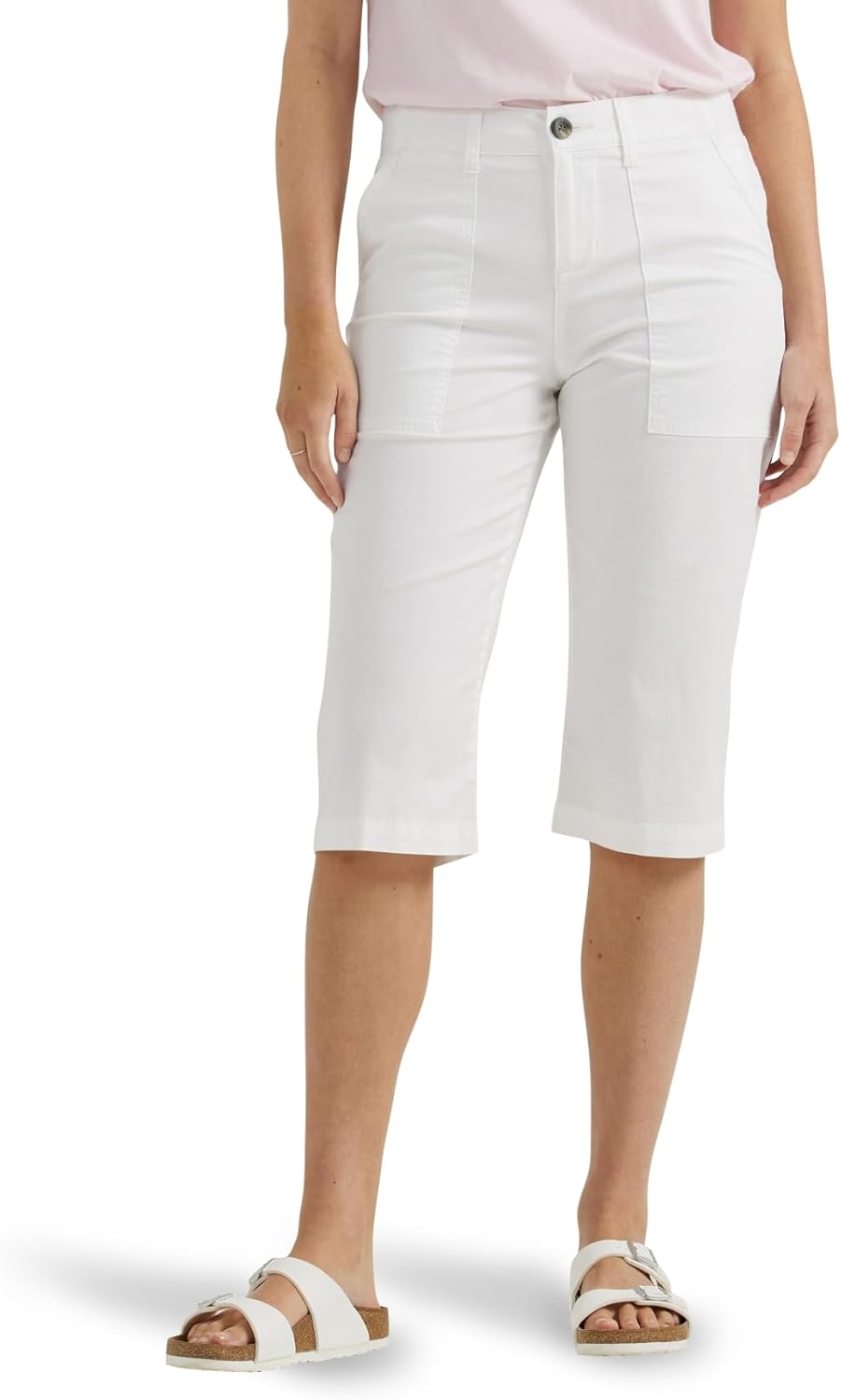 Lee Womens Ultra Lux Comfort Flex-to-go Utility Skimmer Capri Pants