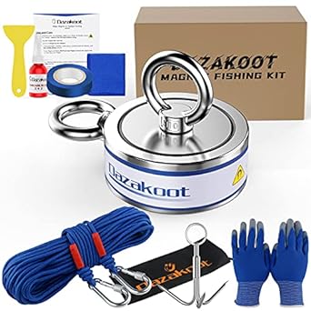 1250lbs Pull Force Fishing Magnet Kit for Treasure Hunting