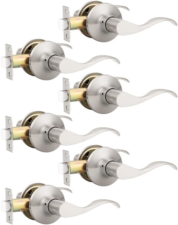 Mengico Satin Nickel Modern Interior Passage Door Knobs Review