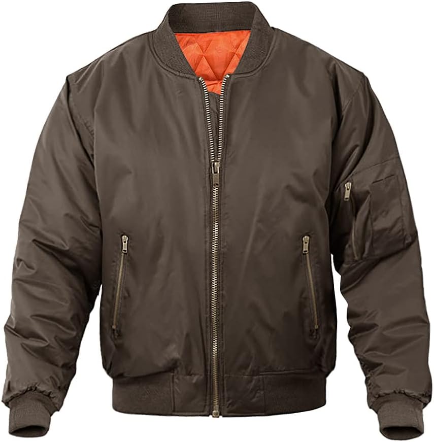 MAGNIVIT Men's Bomber Jacket for Stylish Fall and Winter Wear