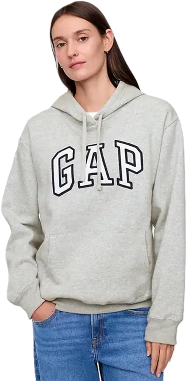 GAP Women's Logo Hoodie Full Zip Sweatshirt for Cozy Style