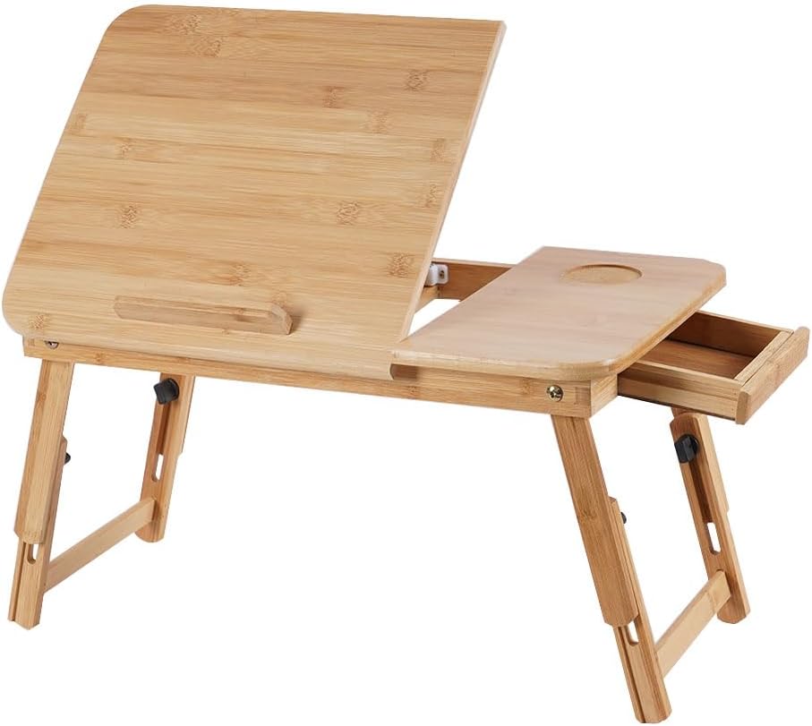 Portable Bamboo Lap Desk - Versatile & Foldable