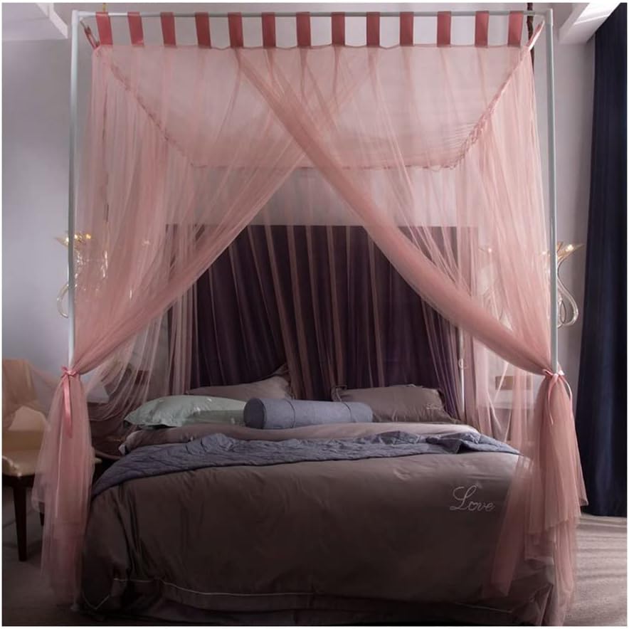 Stay Stylishly Protected with Pink Bed Canopy