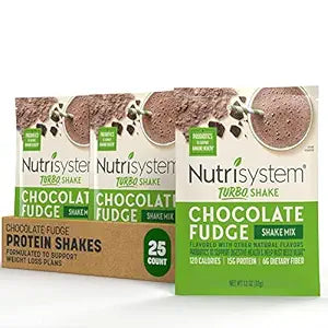 Nutrisystem Chocolate Fudge Protein Shake Mix for Meal Replacement