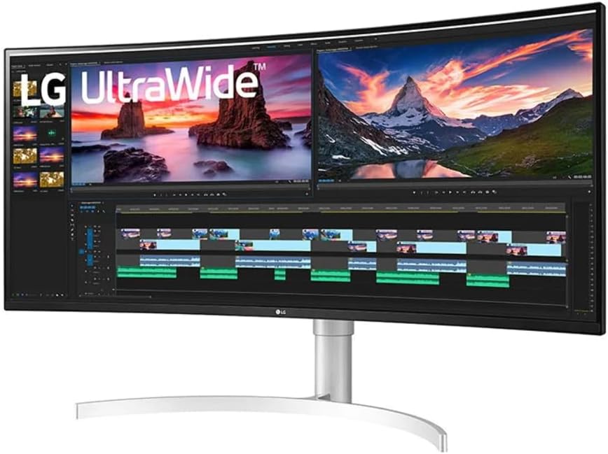 LG 38WN95C-W 38 Curved UltraWide Monitor - Immersive QHD+ Display