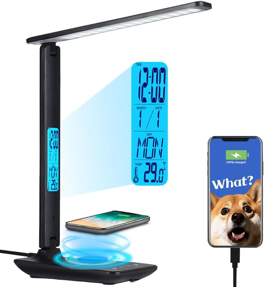 Wanjiaone Multifunctional LED Desk Lamp - Ultimate Home Office Essential