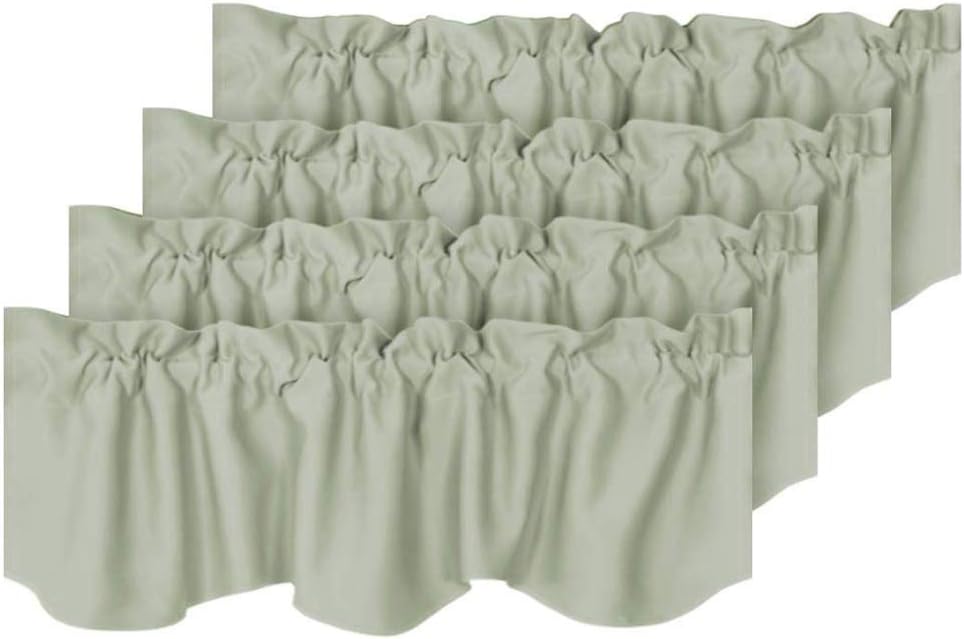 H.VERSAILTEX Blackout Curtain Valances for Kitchen Windows